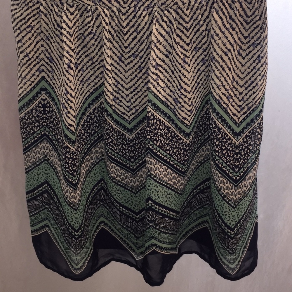 Bebop Medium Navy Geometric Zig Zag Pattern Dress - image 3